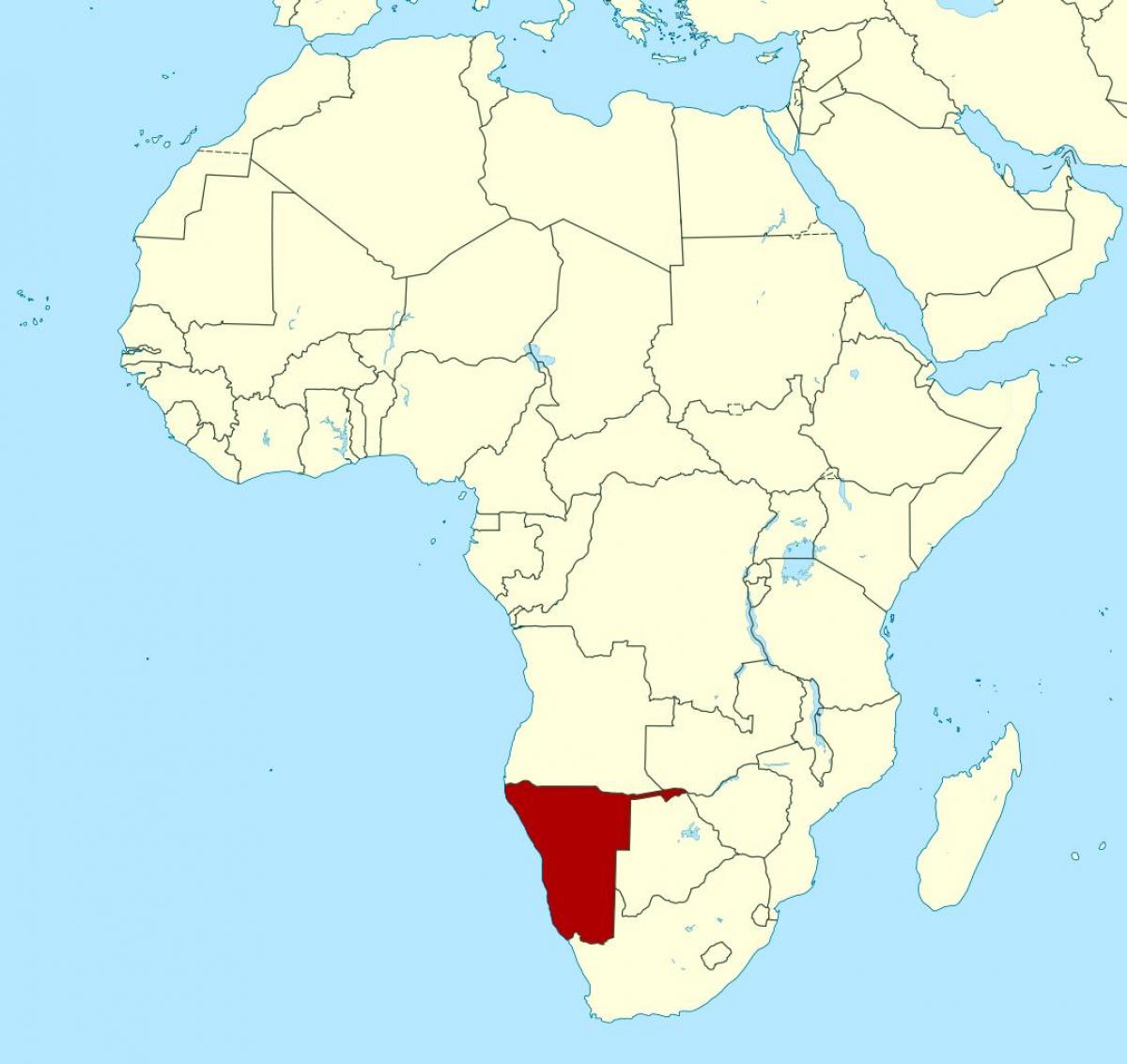 Térkép afrika, Namíbia